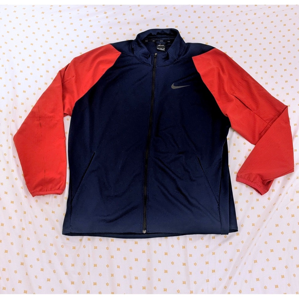Nike Mens Dri-FIT Full Zip Track Jacket Performance Training Warm Up XXL 928022